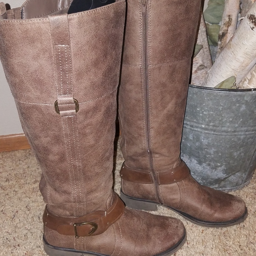Bare Trap Tall Wide Calf Boots